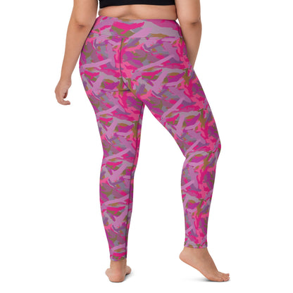 Bald Eagle Camouflage in Pinks - Yoga Leggings - Alfano Dry Goods