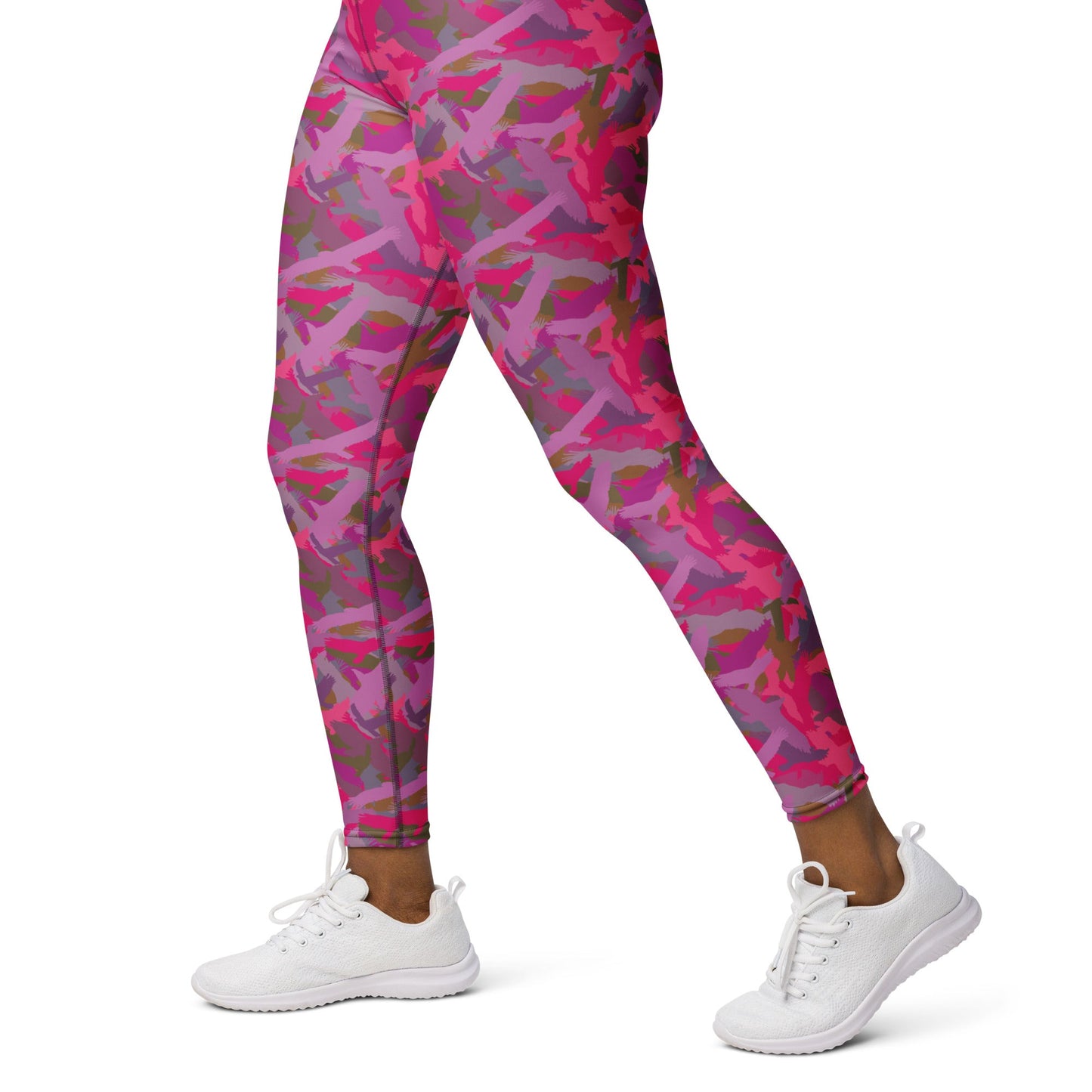 Bald Eagle Camouflage in Pinks - Yoga Leggings - Alfano Dry Goods