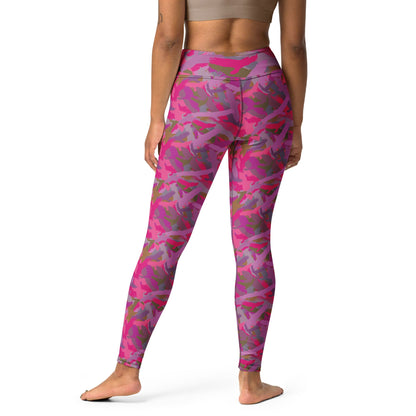 Bald Eagle Camouflage in Pinks - Yoga Leggings - Alfano Dry Goods