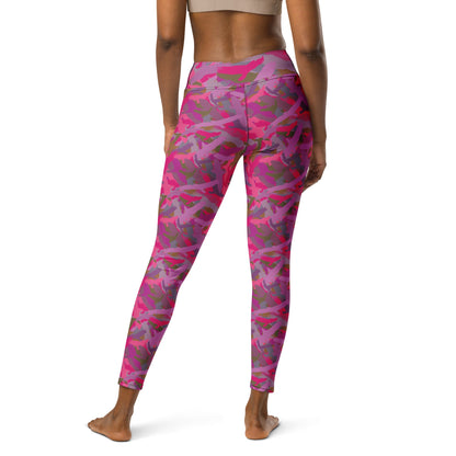 Bald Eagle Camouflage in Pinks - Yoga Leggings - Alfano Dry Goods