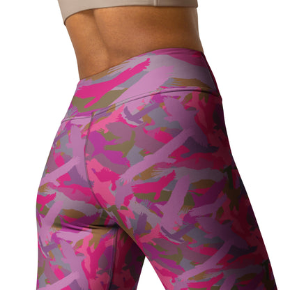 Bald Eagle Camouflage in Pinks - Yoga Leggings - Alfano Dry Goods