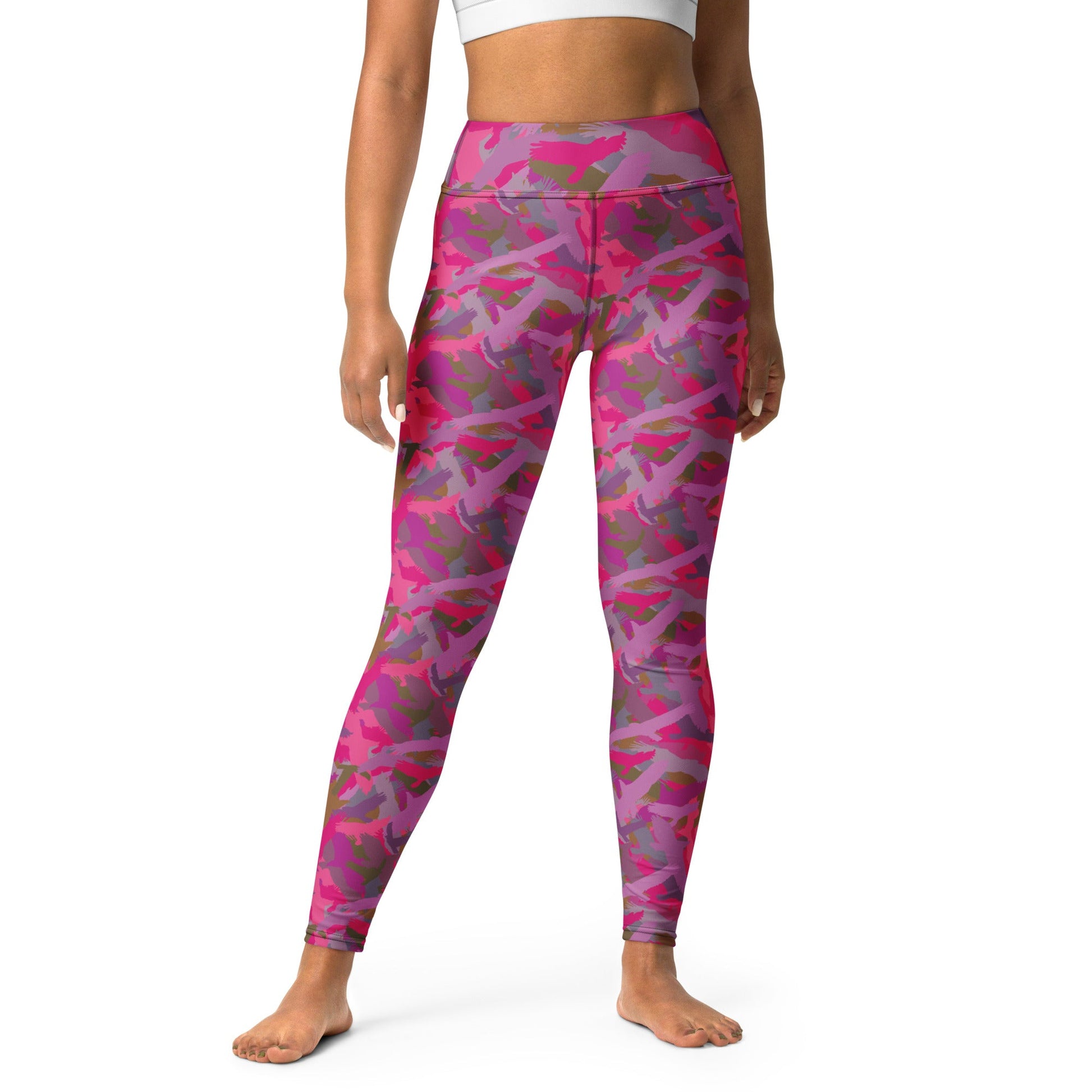 Bald Eagle Camouflage in Pinks - Yoga Leggings - Alfano Dry Goods