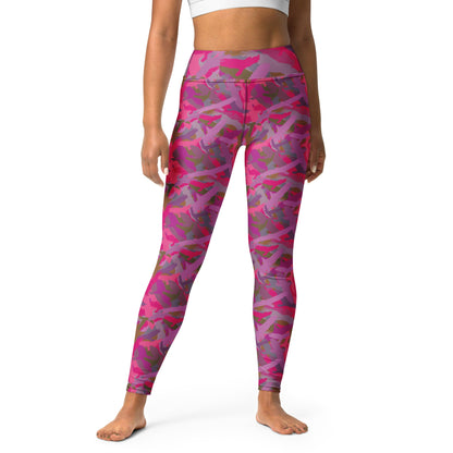 Bald Eagle Camouflage in Pinks - Yoga Leggings - Alfano Dry Goods