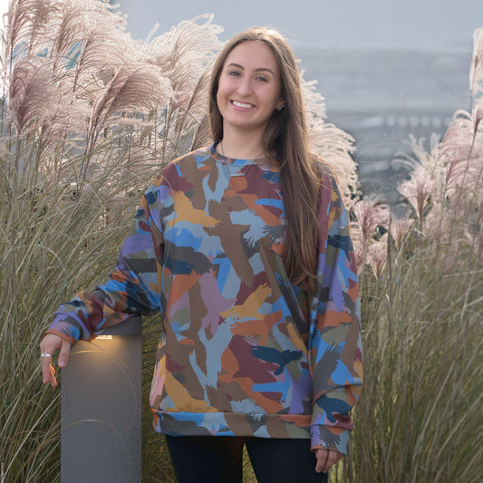 Bald Eagle Camouflage Women's (Unisex) Sweatshirt - Alfano Dry Goods