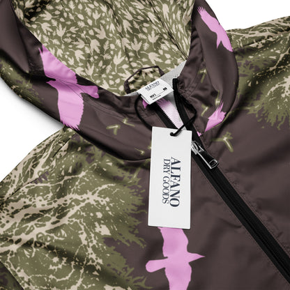 Crows in Flight - Men’s windbreaker - PINK Glow - Alfano Dry Goods