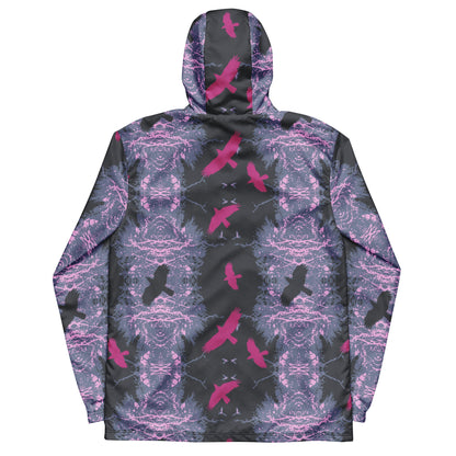 Crows in Flight Men’s windbreaker - Scandal Pink - Alfano Dry Goods