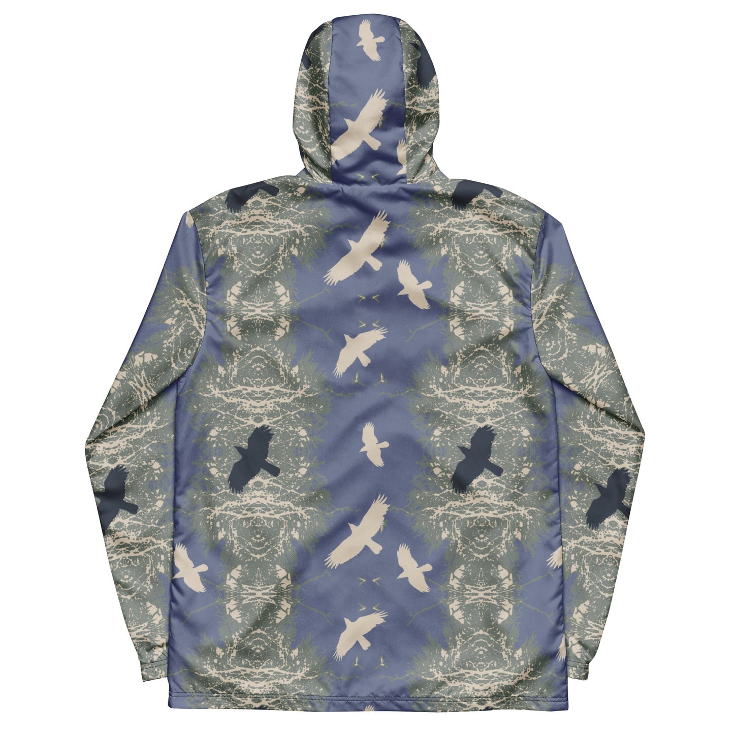 Crows in Flight Men’s windbreaker - Smoked Grass - Alfano Dry Goods