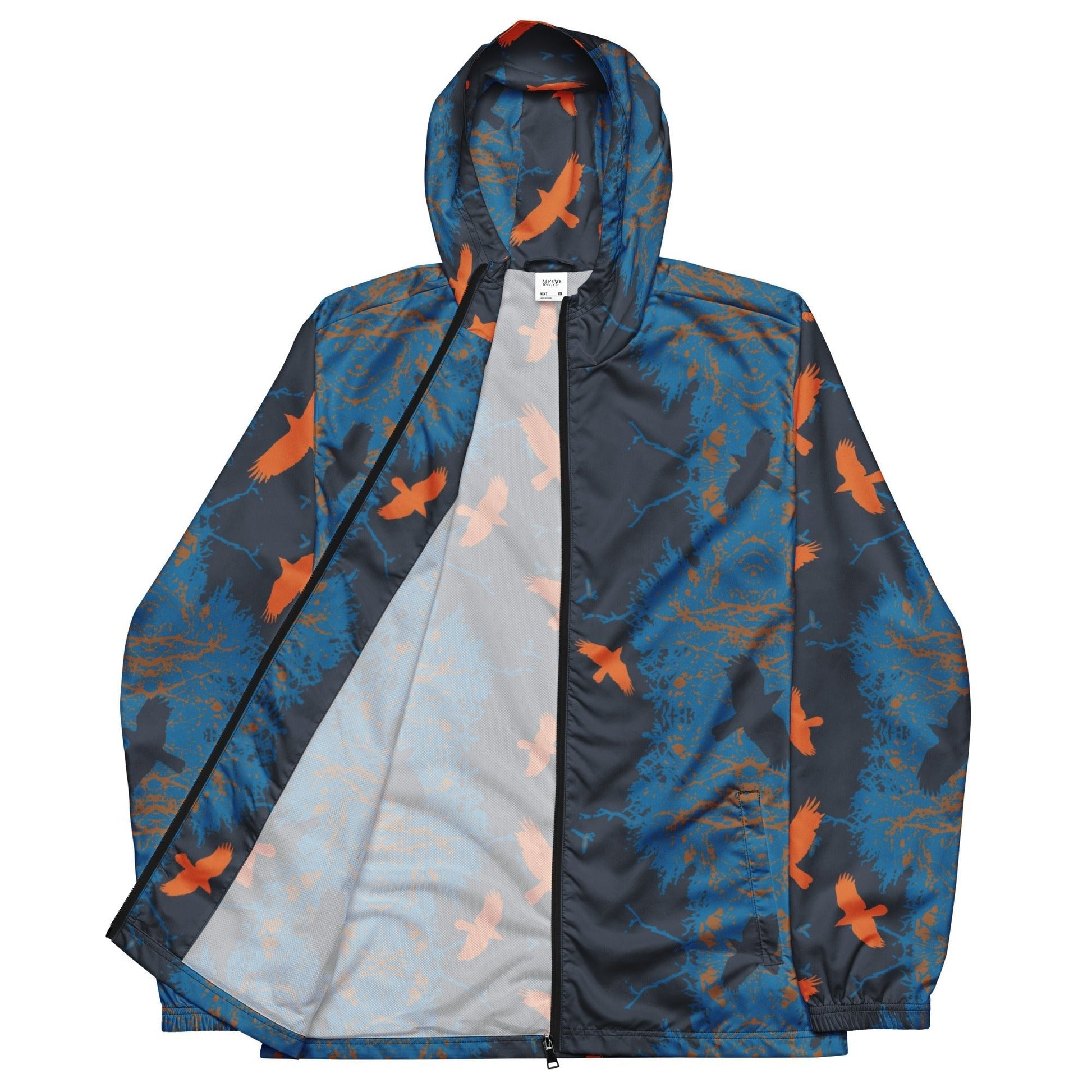 Crows in Flight - Women’s (Unisex) windbreaker - Ginger Gem - Alfano Dry Goods