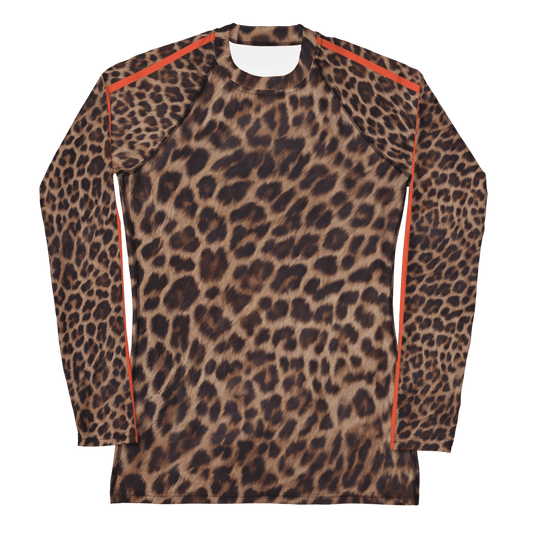 Leopard Rash Guard Orange Stripe - Alfano Dry Goods