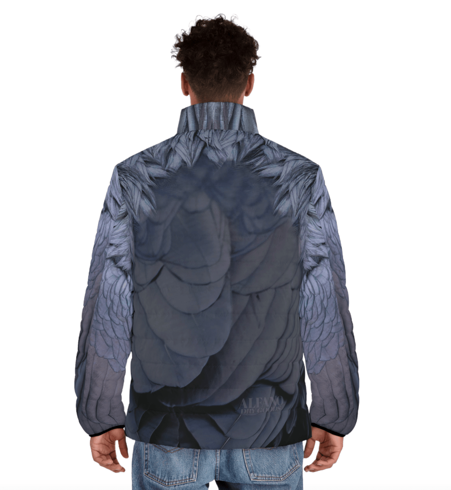 Winged Raven Puffer Jacket - Alfano Dry Goods