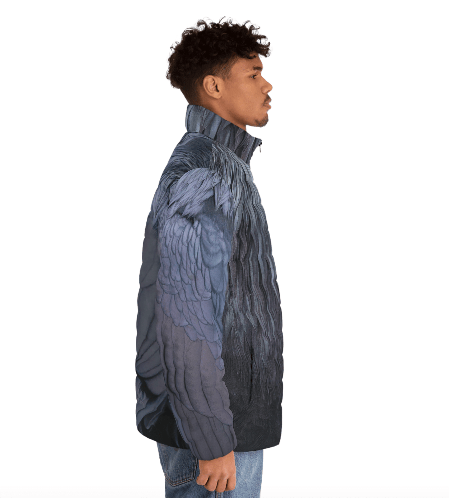 Winged Raven Puffer Jacket - Alfano Dry Goods